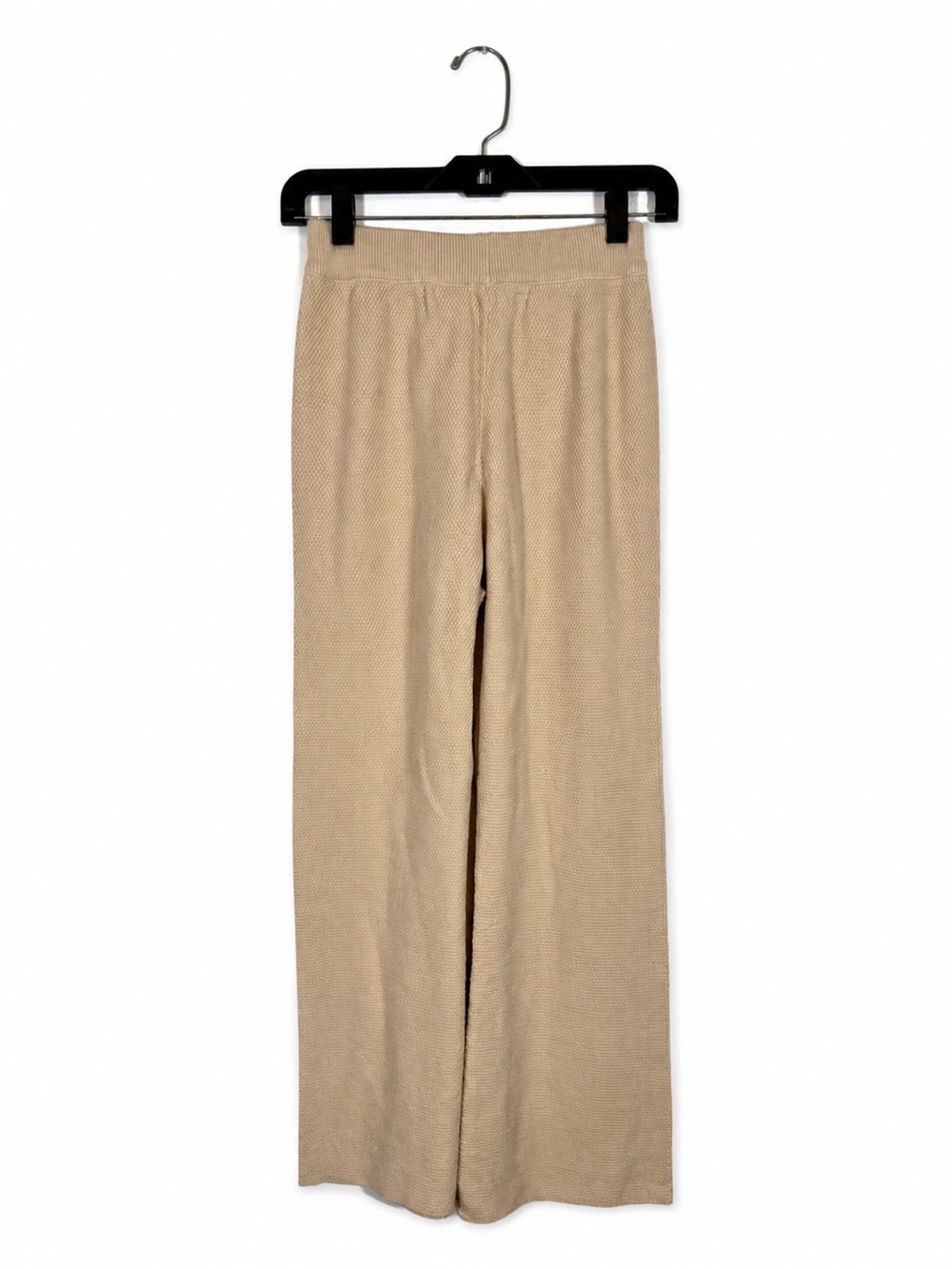 Comfy Wide Leg Pants Cotton Blend Size S Tan Beige Loungewear Comfy Cozy Casual